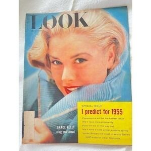 Look Magazine January 11 1955 Princess of Monaco Grace Kelly Photos Movie Stars